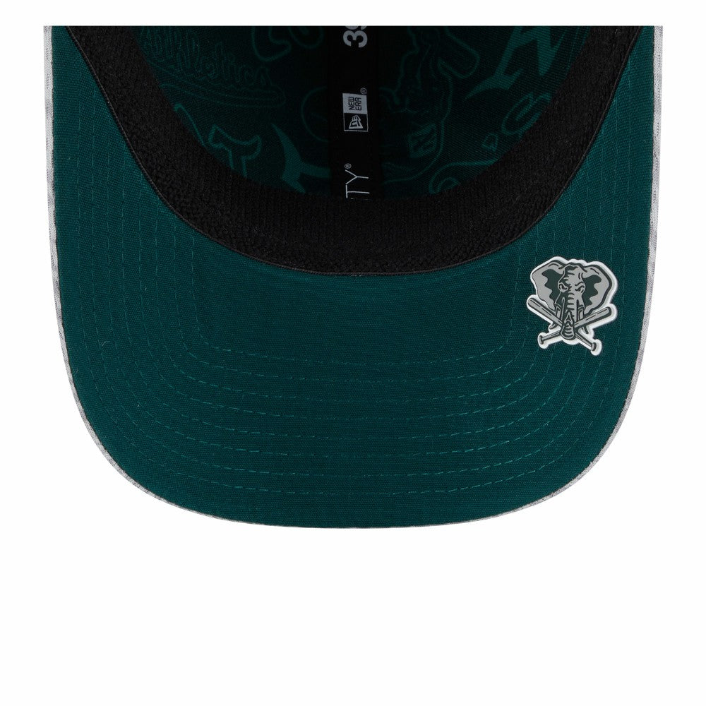 Athletics 2025 MLB Clubhouse 39THIRTY Flex Hat Gray