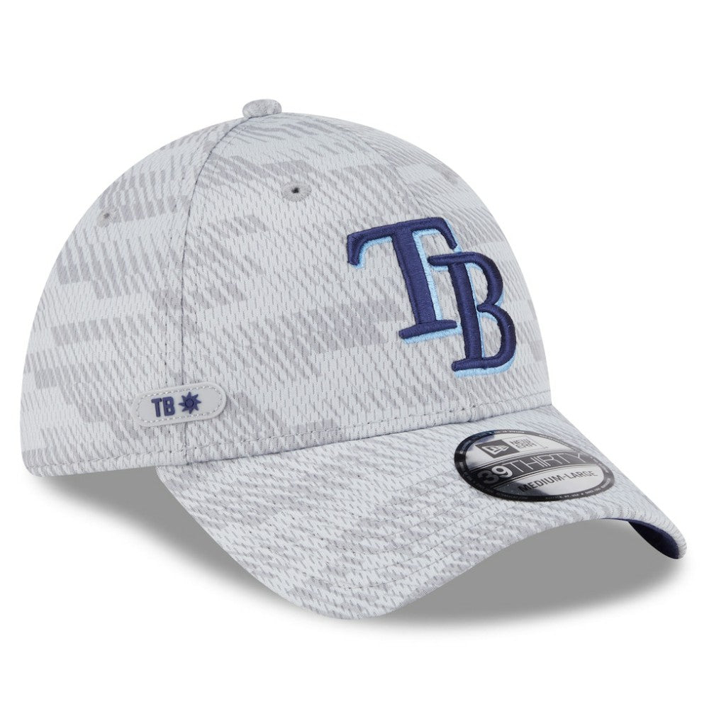 Tampa Bay Rays 2025 MLB Clubhouse 39THIRTY Flex Hat Gray