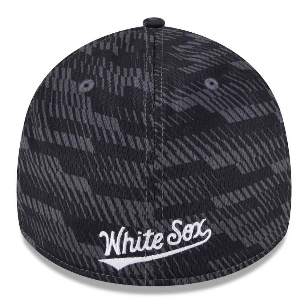Chicago White Sox 2025 MLB Clubhouse 39THIRTY Flex Hat Black