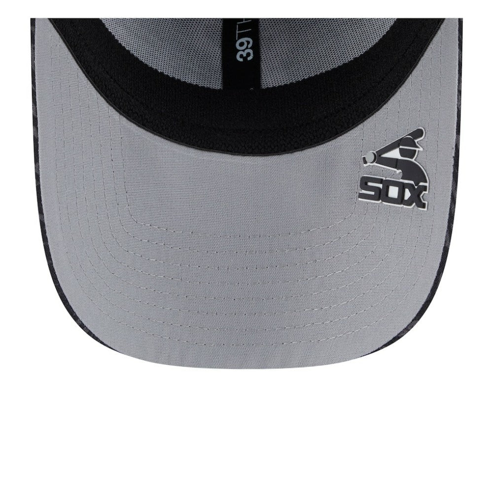 Chicago White Sox 2025 MLB Clubhouse 39THIRTY Flex Hat Black