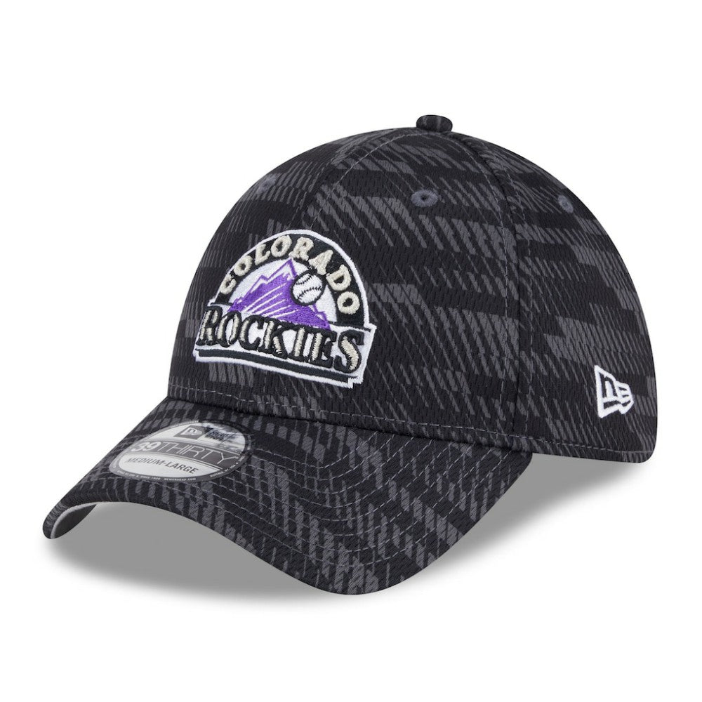 Colorado Rockies 2025 MLB Clubhouse 39THIRTY Flex Hat Black