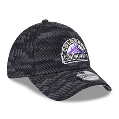 Colorado Rockies 2025 MLB Clubhouse 39THIRTY Flex Hat Black
