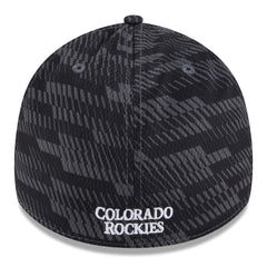 Colorado Rockies 2025 MLB Clubhouse 39THIRTY Flex Hat Black