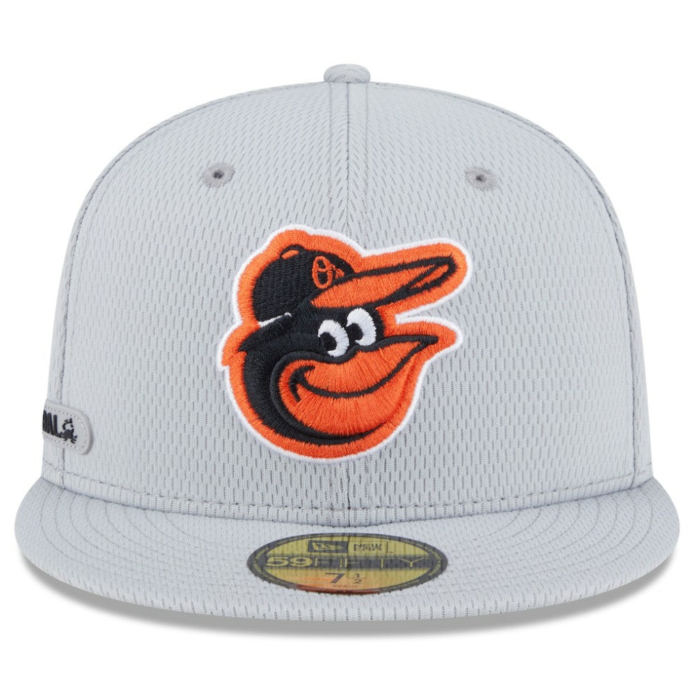Baltimore Orioles 2025 MLB Clubhouse 59FIFTY Fitted Hat Gray