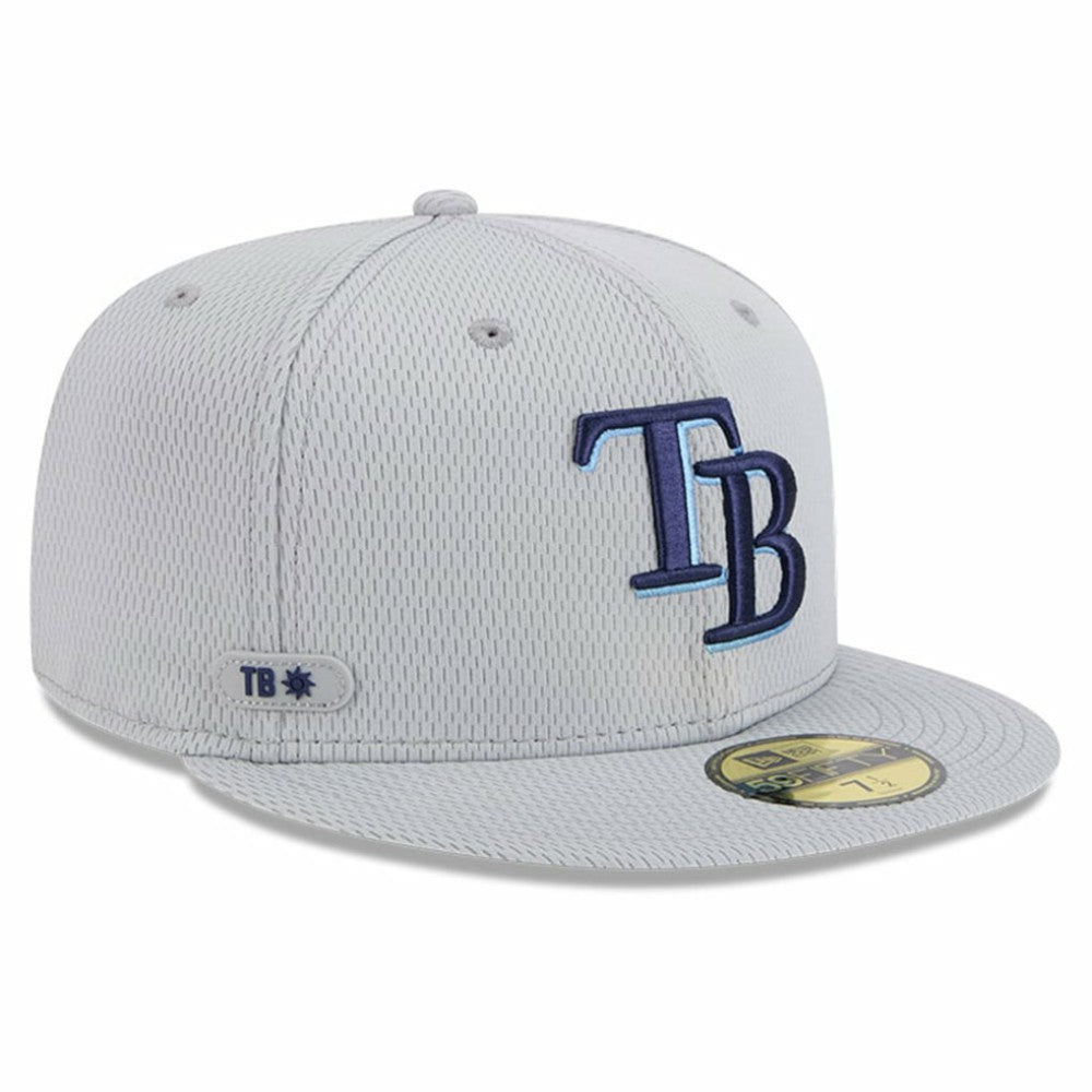 Tampa Bay Rays 2025 MLB Clubhouse 59FIFTY Fitted Hat Gray