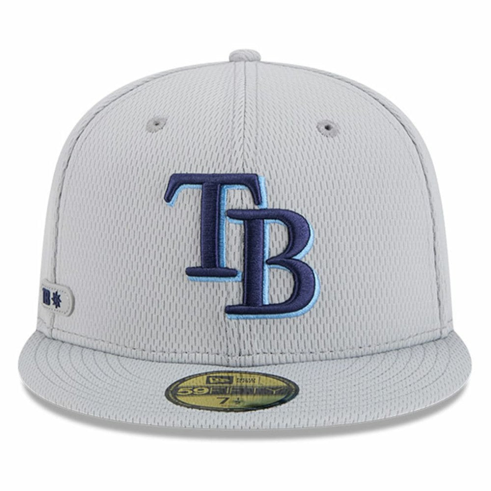 Tampa Bay Rays 2025 MLB Clubhouse 59FIFTY Fitted Hat Gray