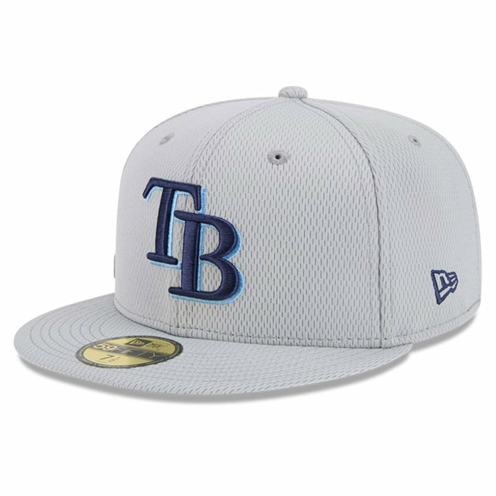 Tampa Bay Rays 2025 MLB Clubhouse 59FIFTY Fitted Hat Gray