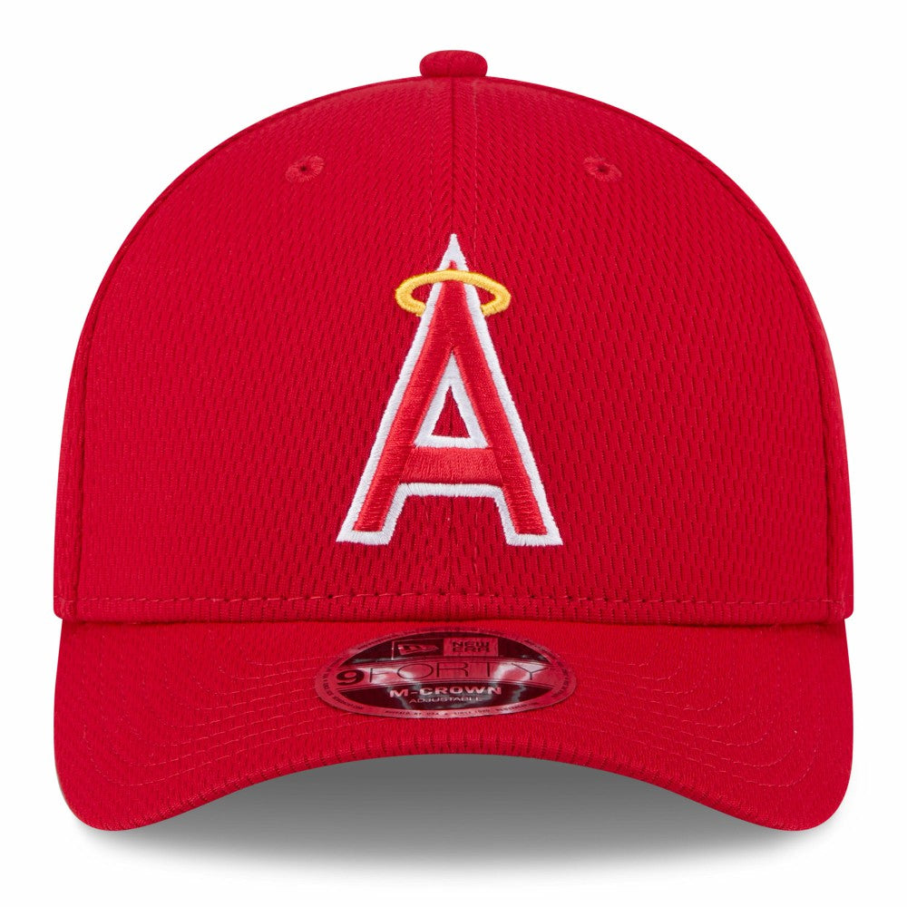 Los Angeles Angels 2025 MLB Clubhouse 9FORTY Adjustable Hat Red