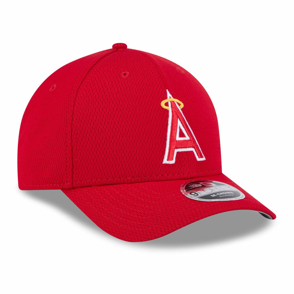Los Angeles Angels 2025 MLB Clubhouse 9FORTY Adjustable Hat Red