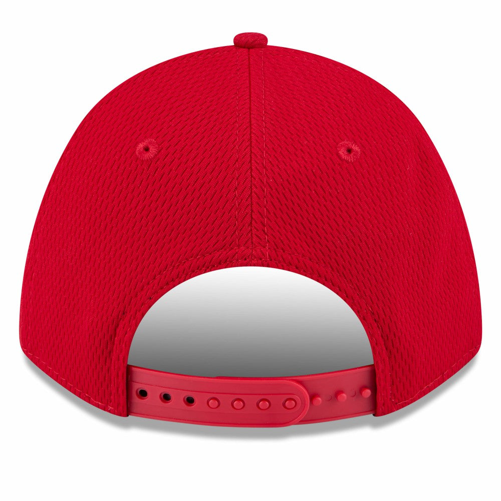 Los Angeles Angels 2025 MLB Clubhouse 9FORTY Adjustable Hat Red