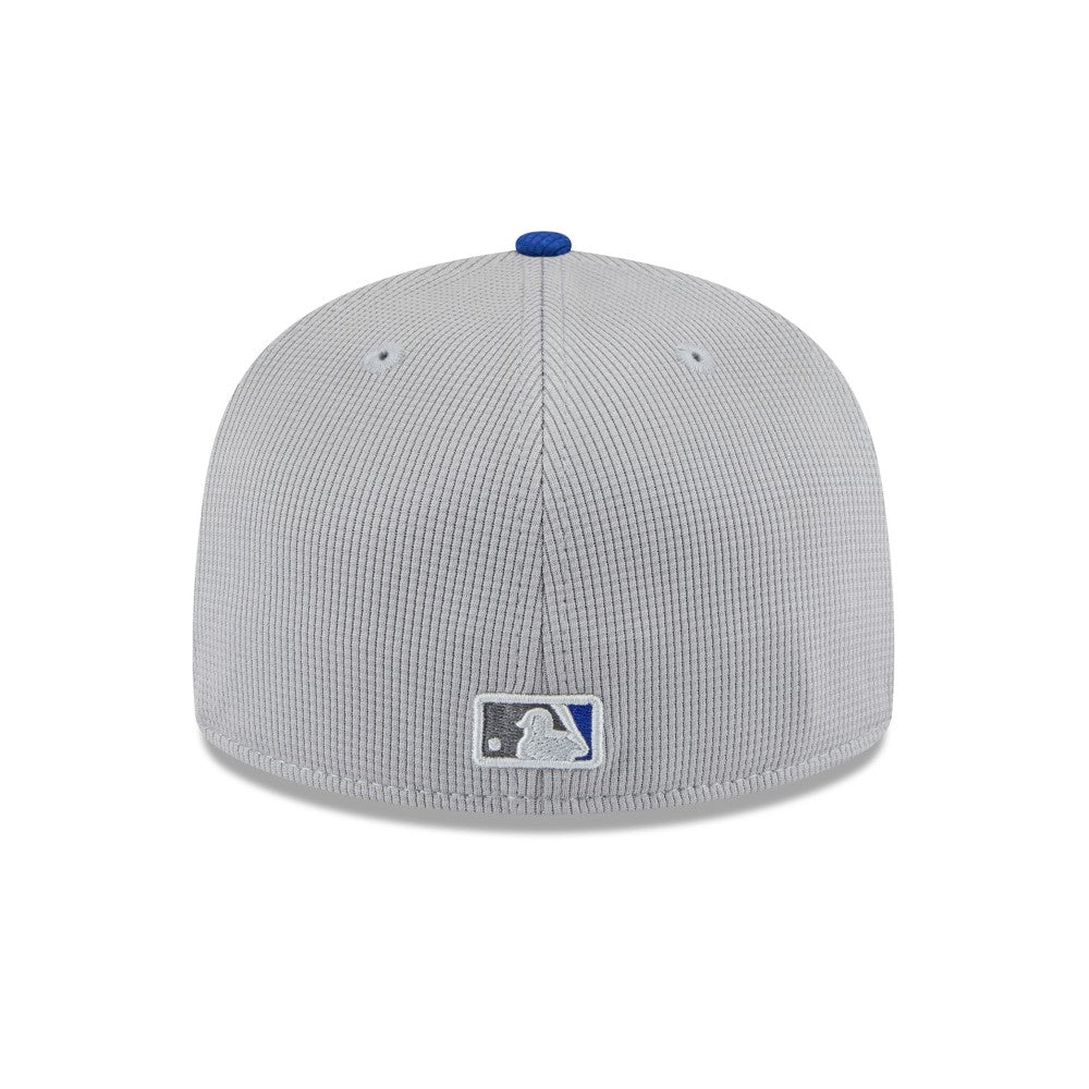 Milwaukee Brewers 2025 Batting Practice 59FIFTY Fitted Hat Gray/Royal