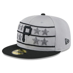 Pittsburgh Pirates 2025 Batting Practice 59FIFTY Fitted Hat Gray/Black