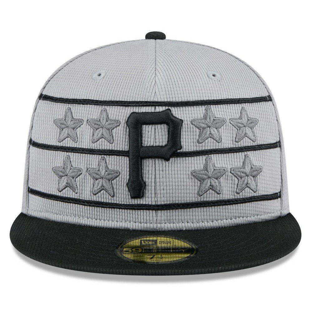 Pittsburgh Pirates 2025 Batting Practice 59FIFTY Fitted Hat Gray/Black