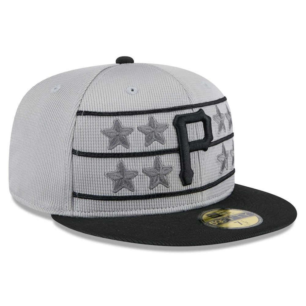 Pittsburgh Pirates 2025 Batting Practice 59FIFTY Fitted Hat Gray/Black