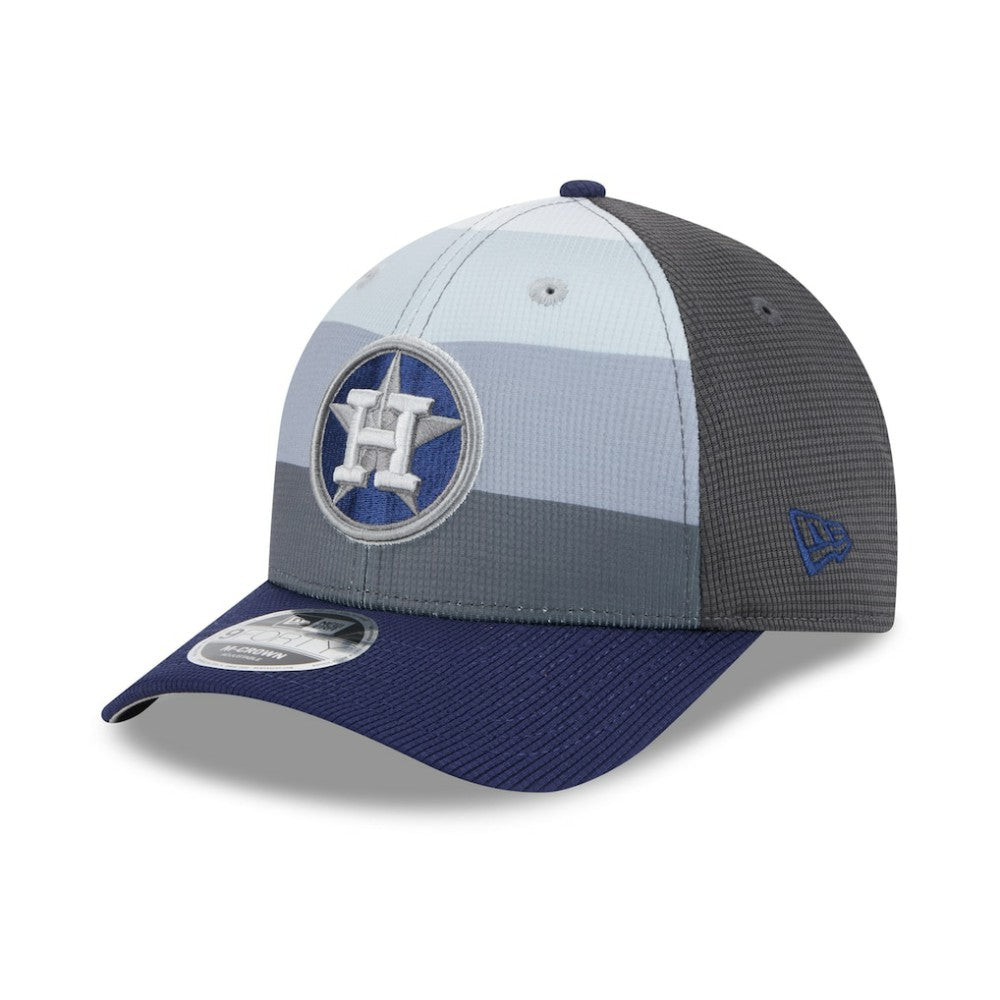 Houston Astros 2025 Batting Practice 9FORTY M-Crown Adjustable Hat Gray/Navy