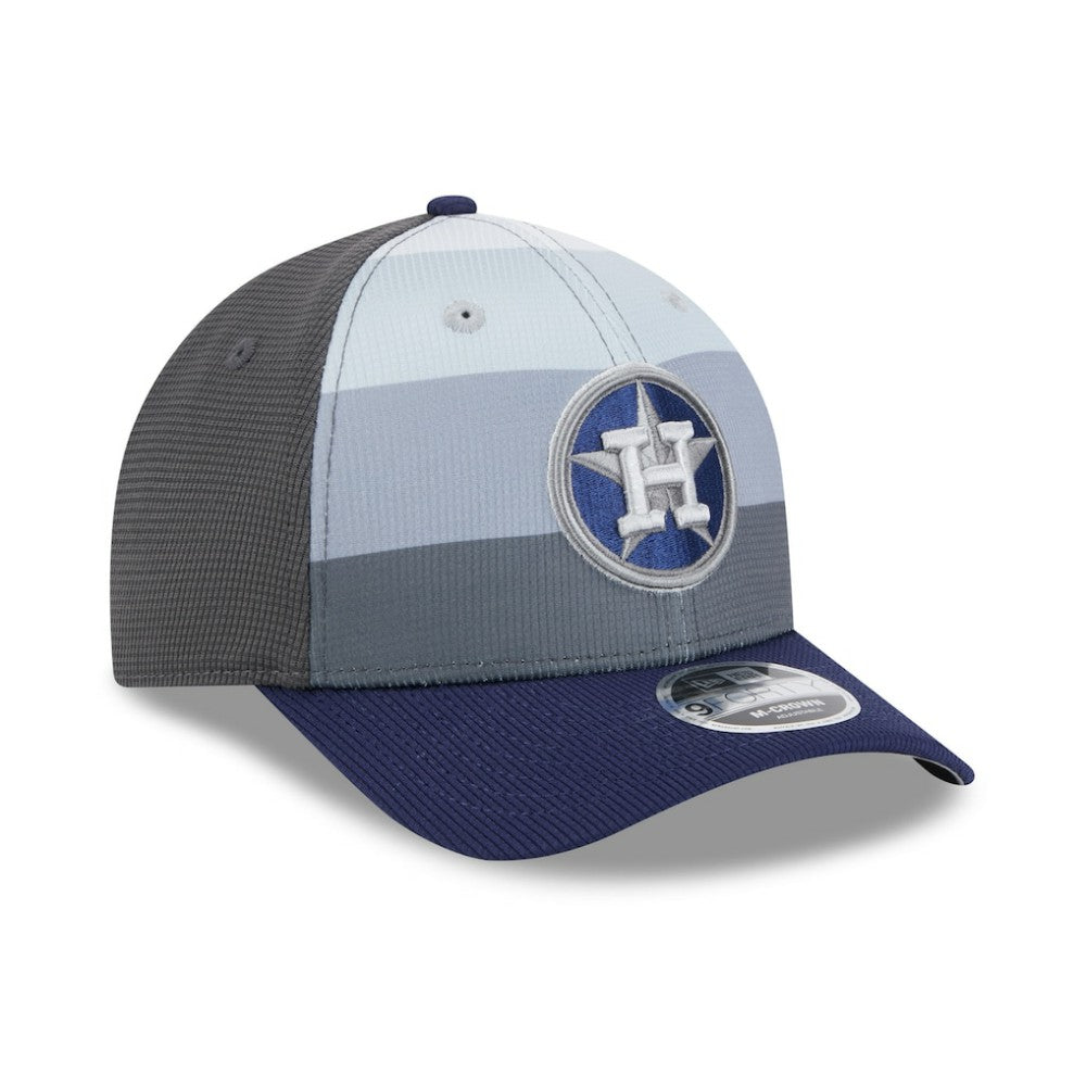 Houston Astros 2025 Batting Practice 9FORTY M-Crown Adjustable Hat Gray/Navy