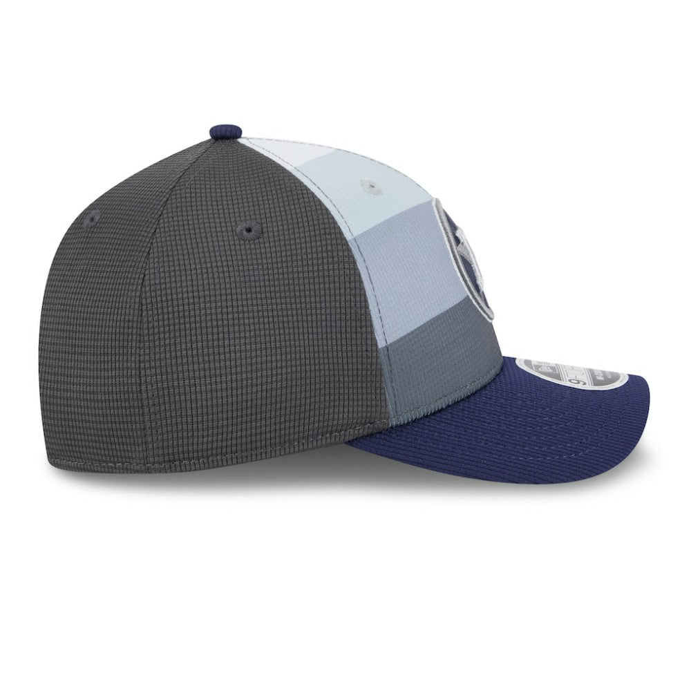 Houston Astros 2025 Batting Practice 9FORTY M-Crown Adjustable Hat Gray/Navy