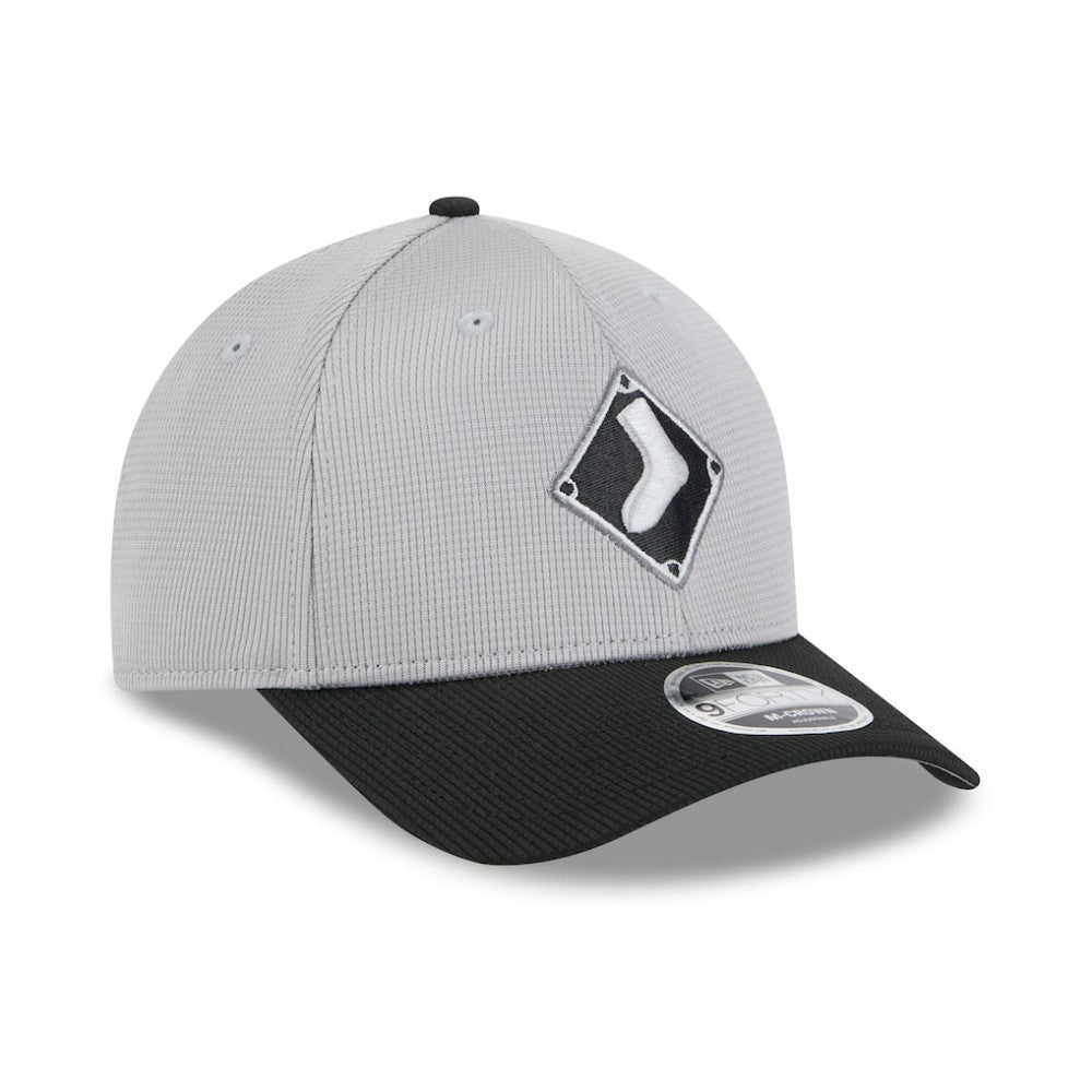 Chicago White Sox 2025 Batting Practice 9FORTY M-Crown Adjustable Hat Gray/Black