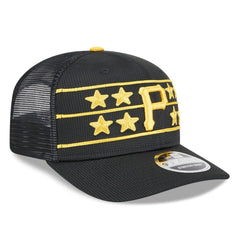 Pittsburgh Pirates 2025 Batting Practice 9SEVENTY Stretch-Snap Trucker Hat Black