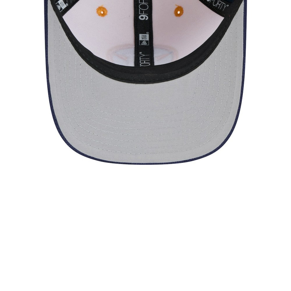 Houston Astros 2025 Batting Practice 9FORTY M-Crown Adjustable Hat Navy/Orange