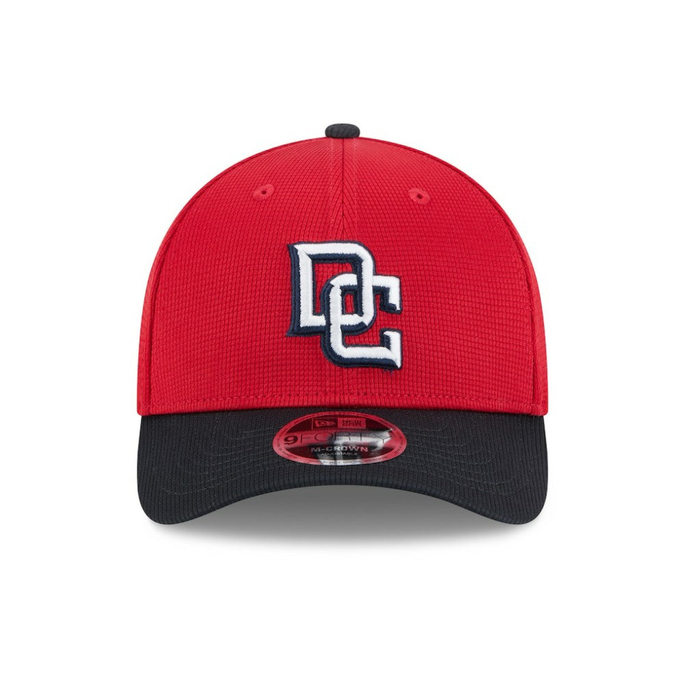 Washington Nationals 2025 Batting Practice 9FORTY M-Crown Adjustable Hat Red/Black
