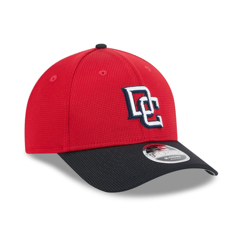 Washington Nationals 2025 Batting Practice 9FORTY M-Crown Adjustable Hat Red/Black
