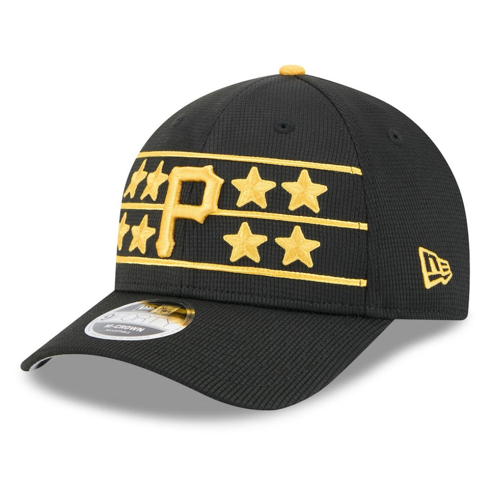Pittsburgh Pirates 2025 Batting Practice 9FORTY M-Crown Adjustable Hat Black