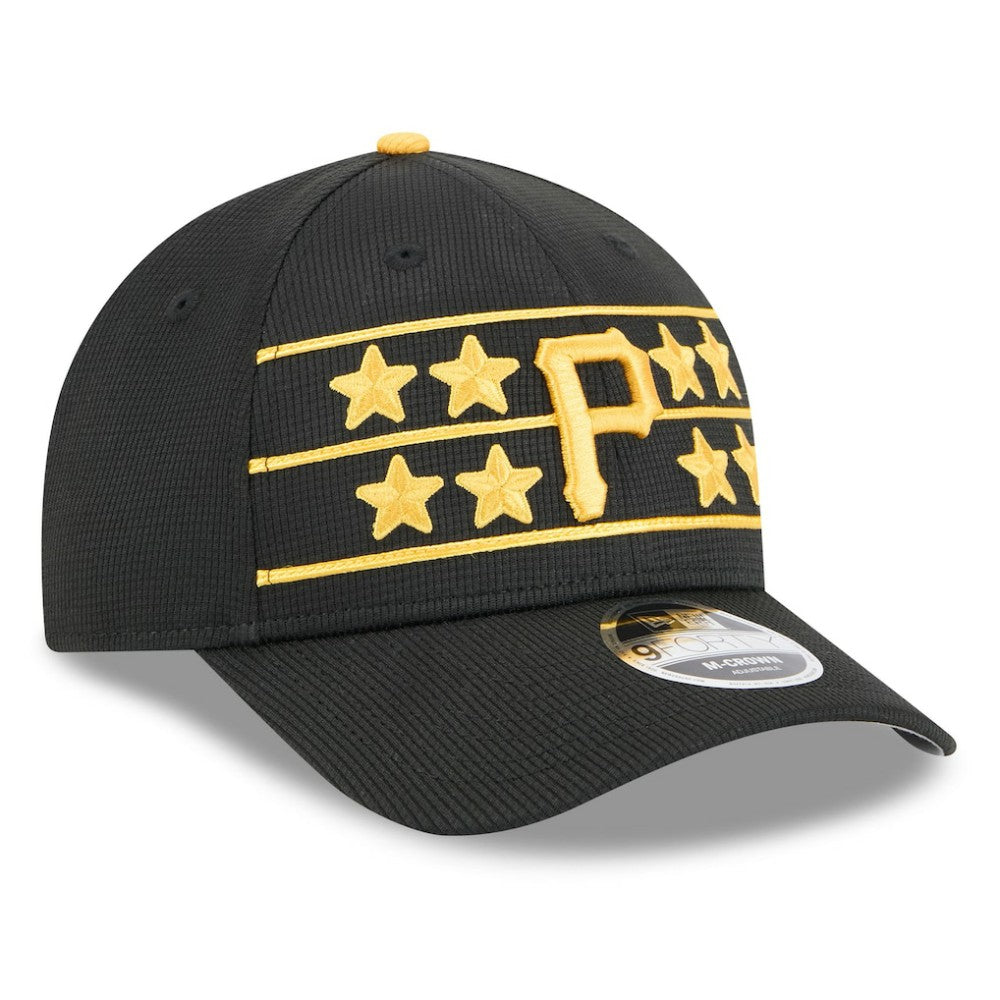Pittsburgh Pirates 2025 Batting Practice 9FORTY M-Crown Adjustable Hat Black