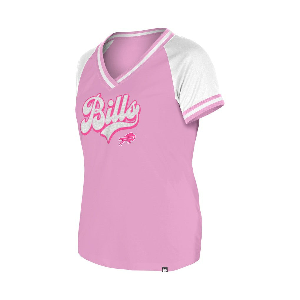 Buffalo Bills New Era Women's Mommy & Me V-Neck T-Shirt - Pink discount