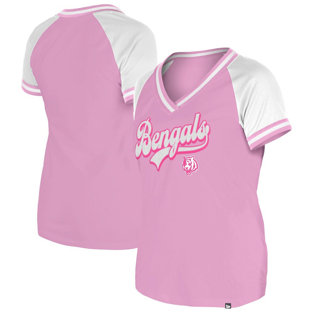 Cincinnati Bengals New Era Women's Mommy & Me V-Neck T-Shirt - Pink outlet
