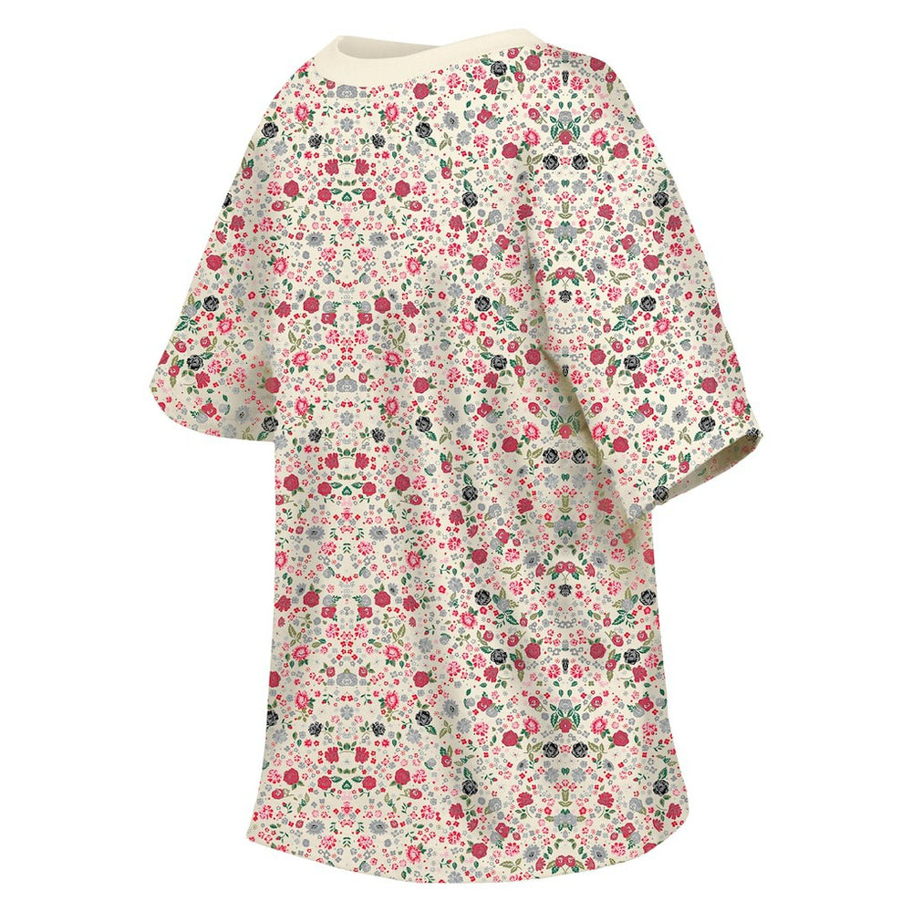 Kansas City Chiefs New Era Women's Glam Game Floral Scoop Neck T-Shirt - Cream sale