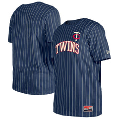 Minnesota Twins Throwback Pinstripe T-Shirt Navy