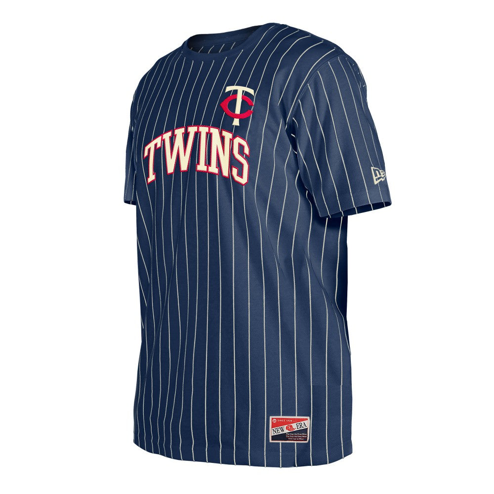 Minnesota Twins Throwback Pinstripe T-Shirt Navy