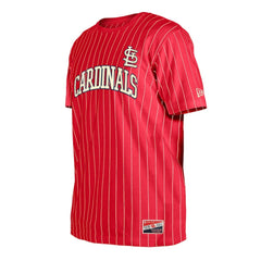 St. Louis Cardinals Throwback Pinstripe T-Shirt Red