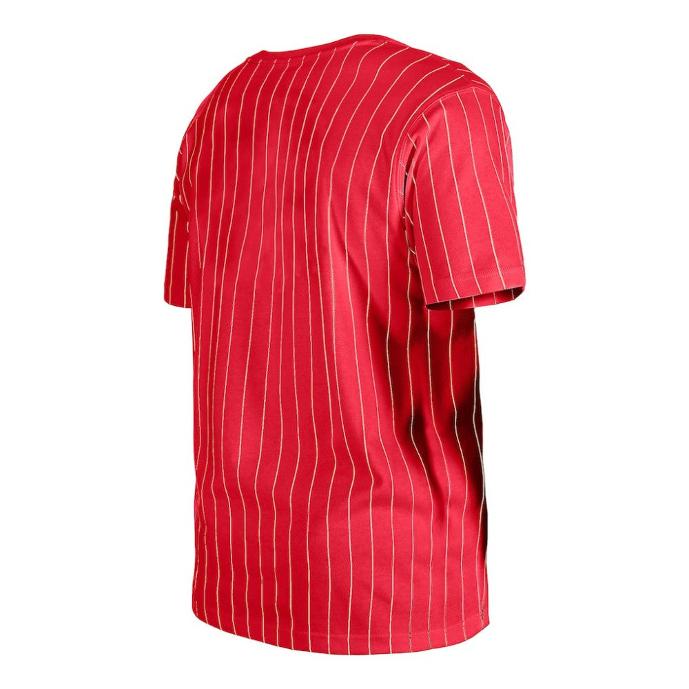 St. Louis Cardinals Throwback Pinstripe T-Shirt Red