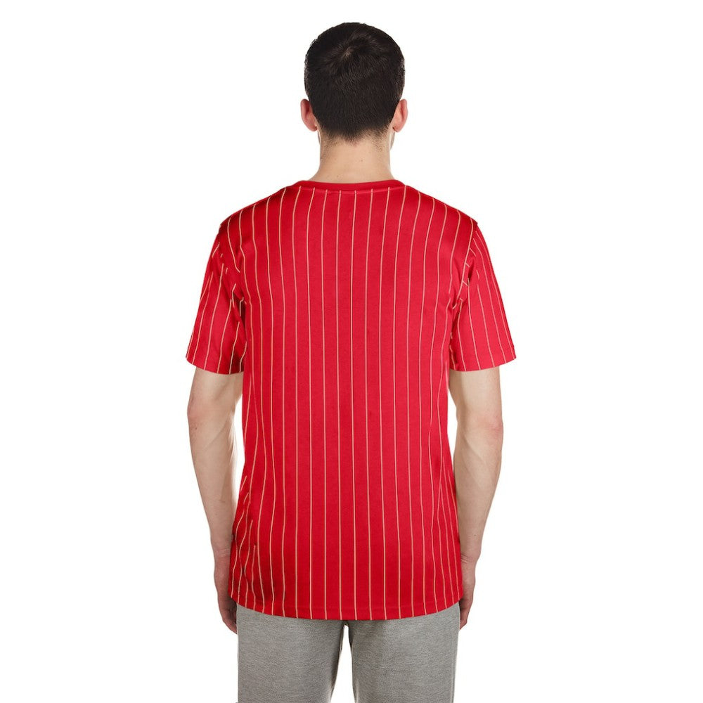 St. Louis Cardinals Throwback Pinstripe T-Shirt Red