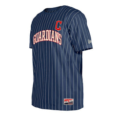 Cleveland Guardians Throwback Pinstripe T-Shirt Navy