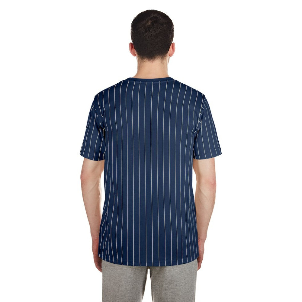 Cleveland Guardians Throwback Pinstripe T-Shirt Navy