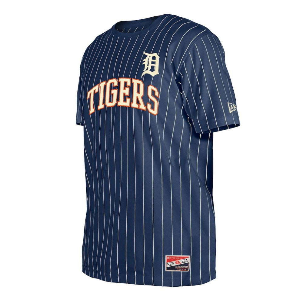 Detroit Tigers Throwback Pinstripe T-Shirt Navy