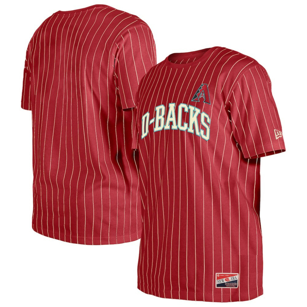 Arizona Diamondbacks Throwback Pinstripe T-Shirt Red
