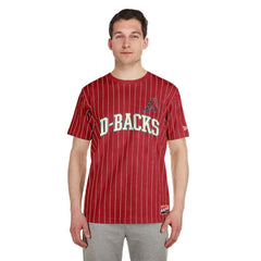 Arizona Diamondbacks Throwback Pinstripe T-Shirt Red