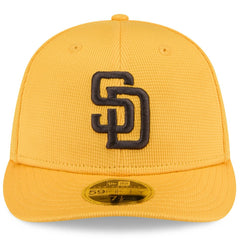 San Diego Padres 2025 Spring Training Low Profile 59FIFTY Fitted Hat Gold