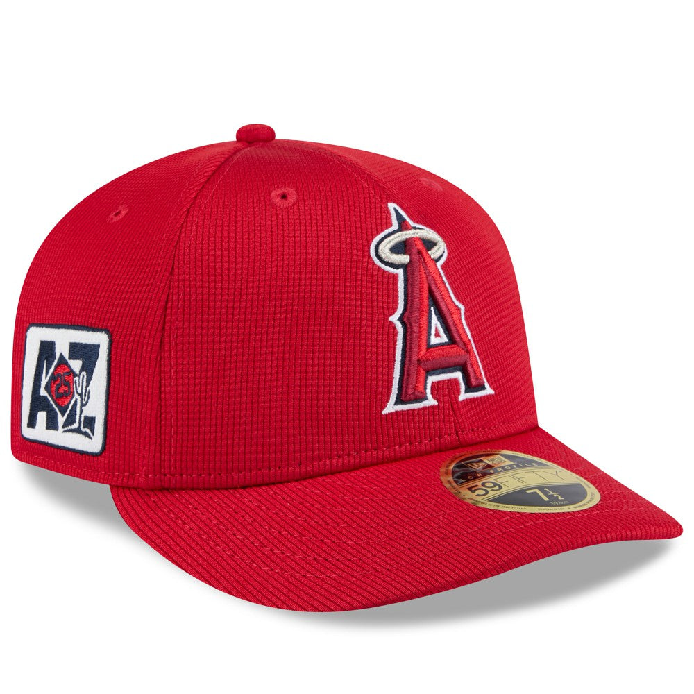 Los Angeles Angels 2025 Spring Training Low Profile 59FIFTY Fitted Hat Red