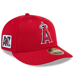 Los Angeles Angels 2025 Spring Training Low Profile 59FIFTY Fitted Hat Red