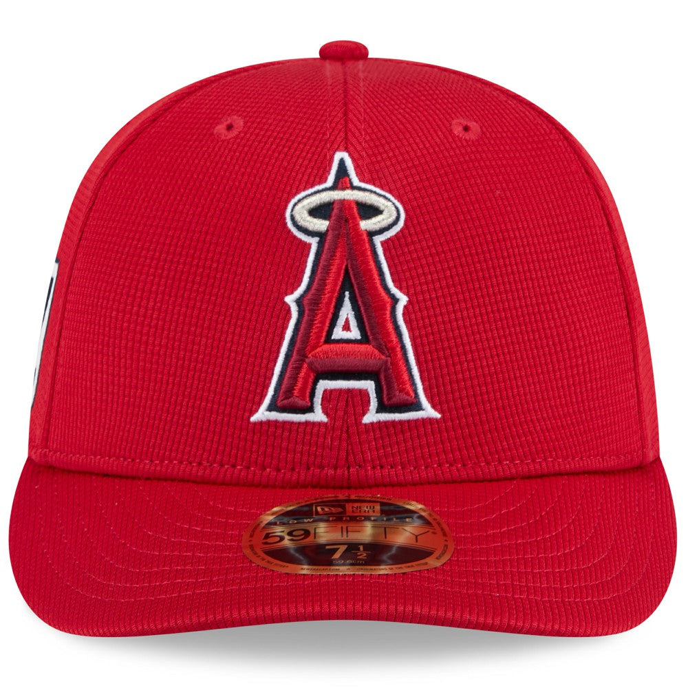 Los Angeles Angels 2025 Spring Training Low Profile 59FIFTY Fitted Hat Red