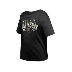 Vegas Golden Knights New Era Girl's Youth Flip Sequin T-Shirt - Black T-shirts