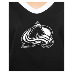 Colorado Avalanche New Era Women's Game Day Rhinestuds T-Shirt - Black T-shirts