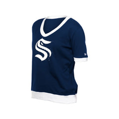 Seattle Kraken New Era Women's Game Day Rhinestuds T-Shirt - Deep Sea Blue T-shirts