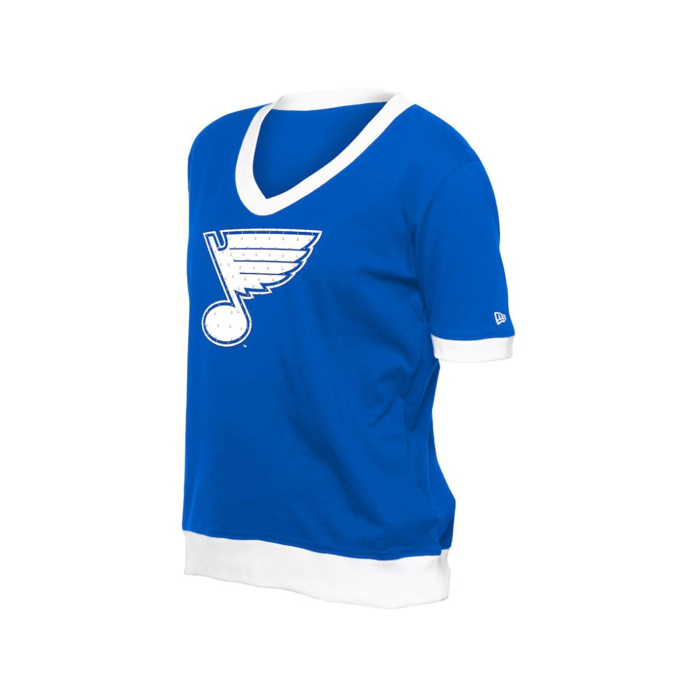 St. Louis Blues New Era Women's Game Day Rhinestuds T-Shirt - Blue T-shirts