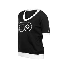 Philadelphia Flyers New Era Women's Game Day Rhinestuds T-Shirt - Black T-shirts